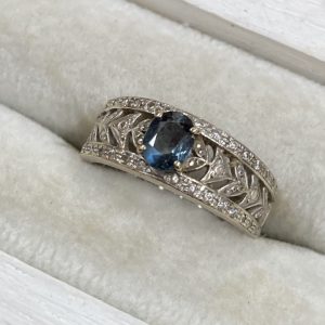 クレサンベール 再結晶 アレキサンドライト ネックレス Pt950