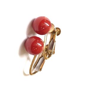 K18 750 珊瑚イヤリング