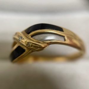 金プラチナの価格が高騰してます! | K18pt900オニキス付きリングのお買い取り | 取手市駒場