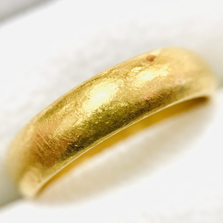 K18 リング 18金 甲丸 指輪