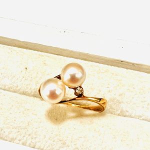K18　リング　パール付き