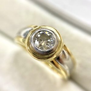 K18 Pt850 ダイヤモンド リング 指輪