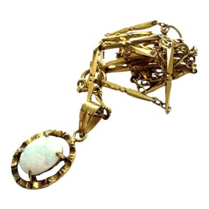 K18 18金 ネックレス オパール