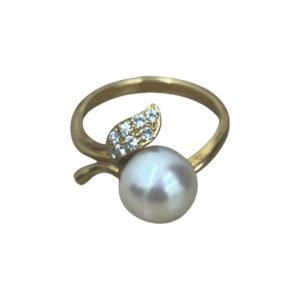 K18 リング パール 18金 750