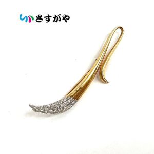 K18 Pt900 金 プラチナ ブローチ ダイヤ 貴金属 アクセサリー