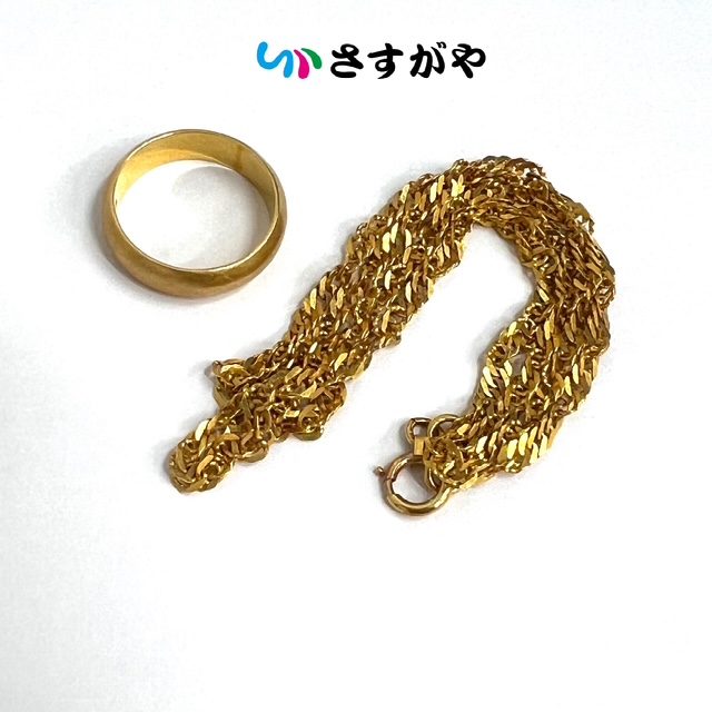 金 K18 750 ネックレス リング 貴金属 アクセサリー