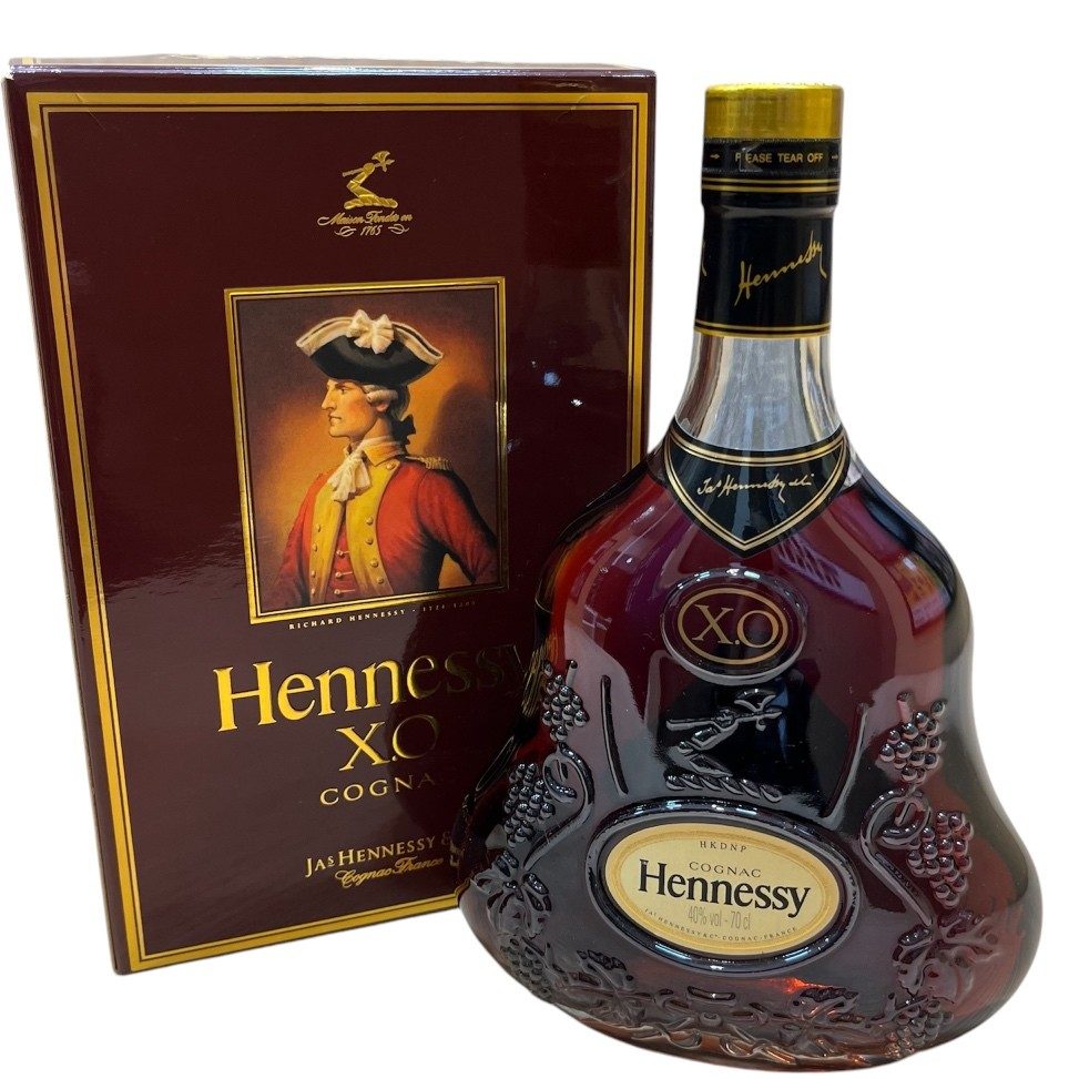 ヘネシー XO エクストラオールド 金キャップ クリアボトル 箱あり HENNESSY ブランデー お酒