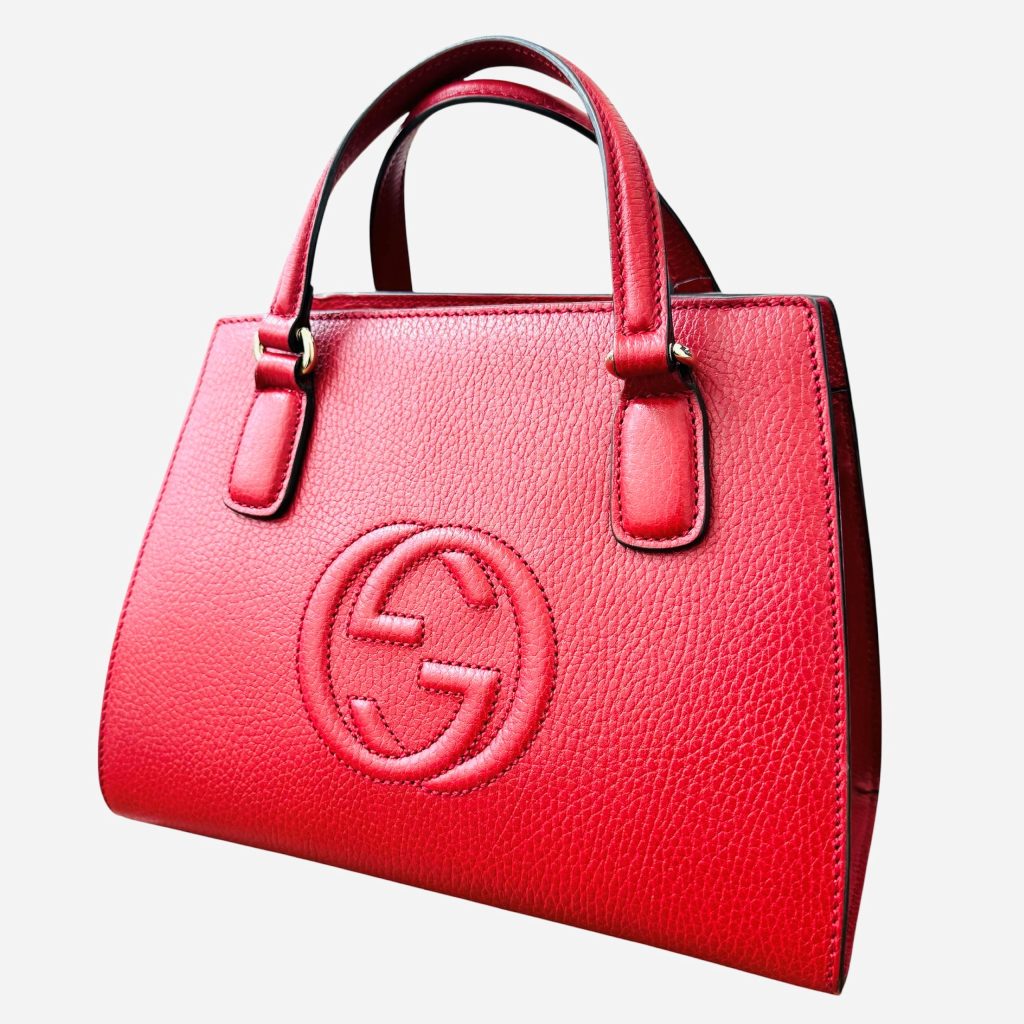 GUCCI グッチ ソーホー レザー ハンドバッグ