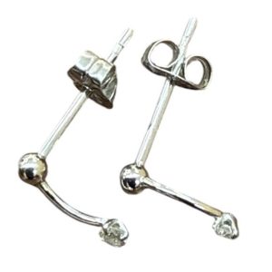Pt900 ピアス メレダイヤ