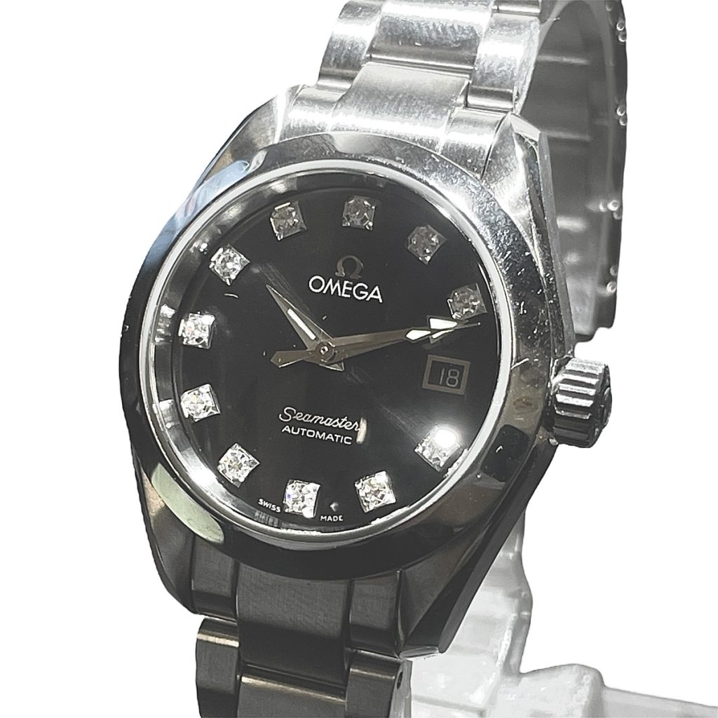 【買取実績】OMEGA シーマスター アクアテラ レディース 2563.55|さすがや函館上磯店