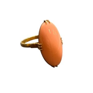 K18　珊瑚デザイン　リング