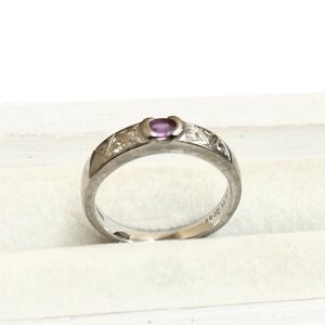 K18WG 18金 ホワイトゴールド 石あり リング ジュエリー 貴金属