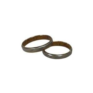 K18Pt900 金プラチナコンビ リング 指輪 石なし