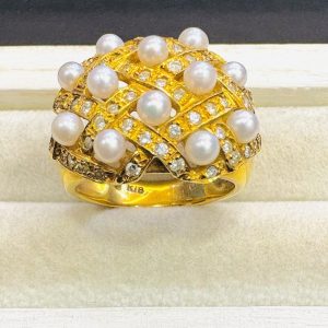 K18(18金 ) リング パール