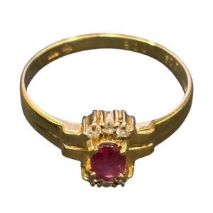 K18 ルビー  リング