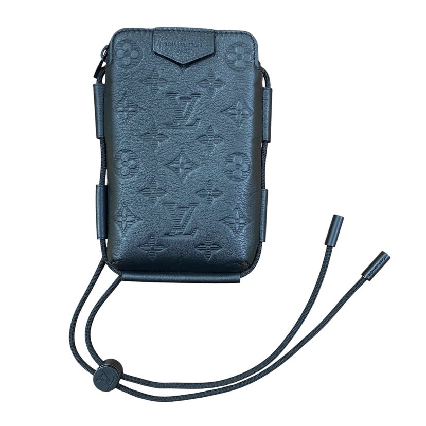 【Louis Vuitton】ルイヴィトン・モノグラムシャドウ・レースアップポーチ・ショルダーバッグ・ブランドポーチ