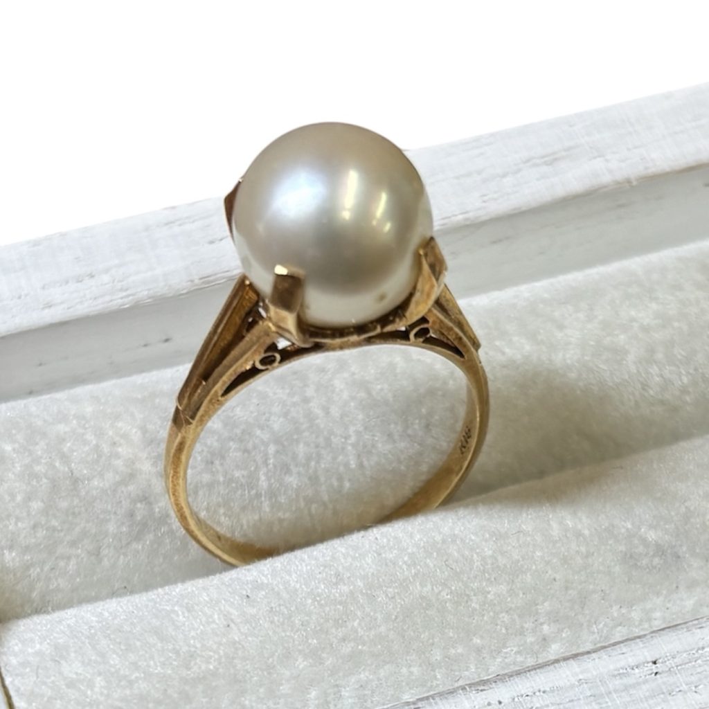 K18 18金 ゴールド パール リング ジュエリー 貴金属