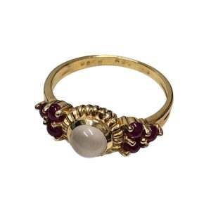 K18(18金)　リング　石あり