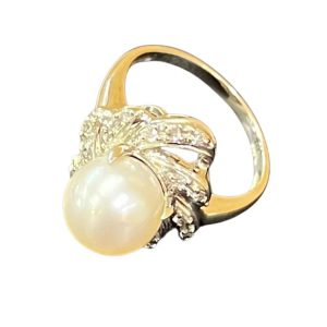 パール メレダイヤ Pt900 プラチナ900リング