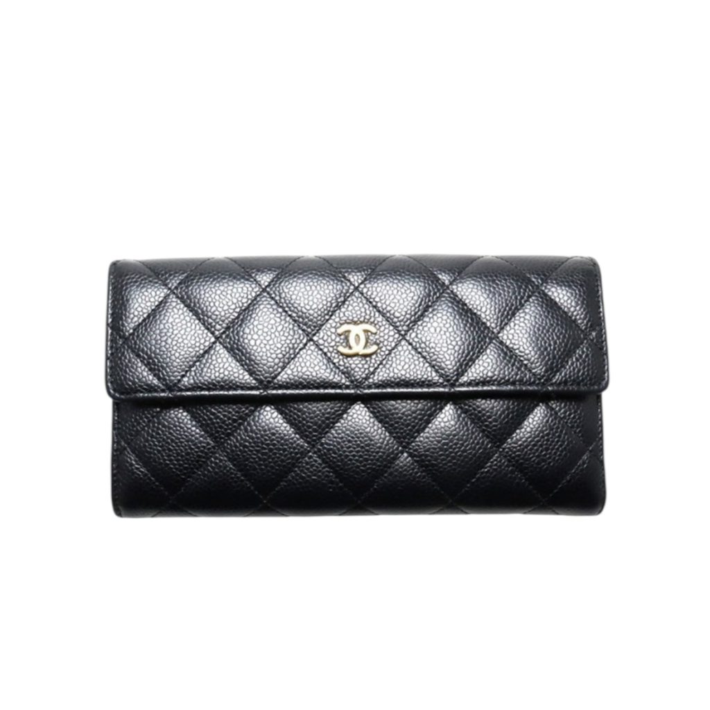 CHANEL シャネル キャビアスキン マトラッセ 長財布 伊達市