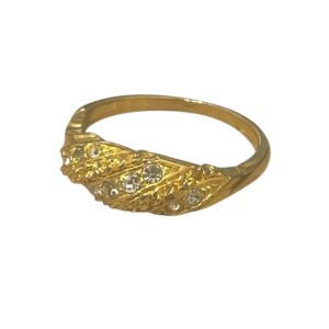 K18 18金 750 ダイヤ付きリング