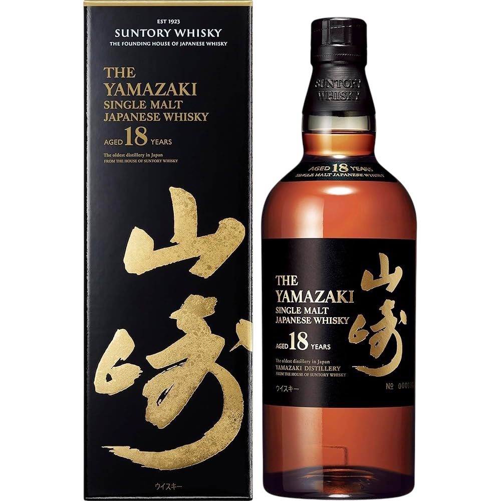 サントリー シングルモルトウイスキー 山崎18年 箱付き