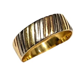 K18/Pt850 18金/プラチナ850 コンビ リング　札幌市 東区 元町