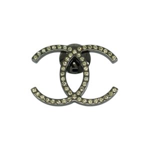 CHANEL コスチュームジュエリー  シャネル  ラインストーン ブローチ