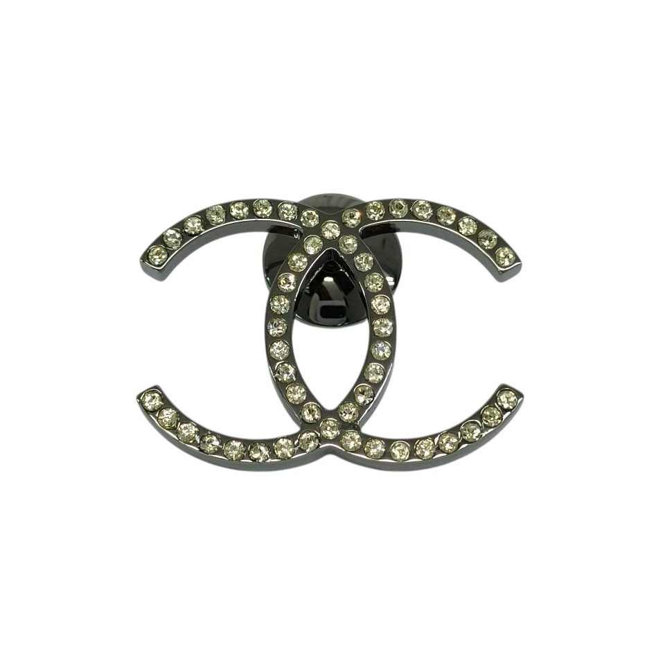 CHANEL コスチュームジュエリー  シャネル  ラインストーン ブローチ