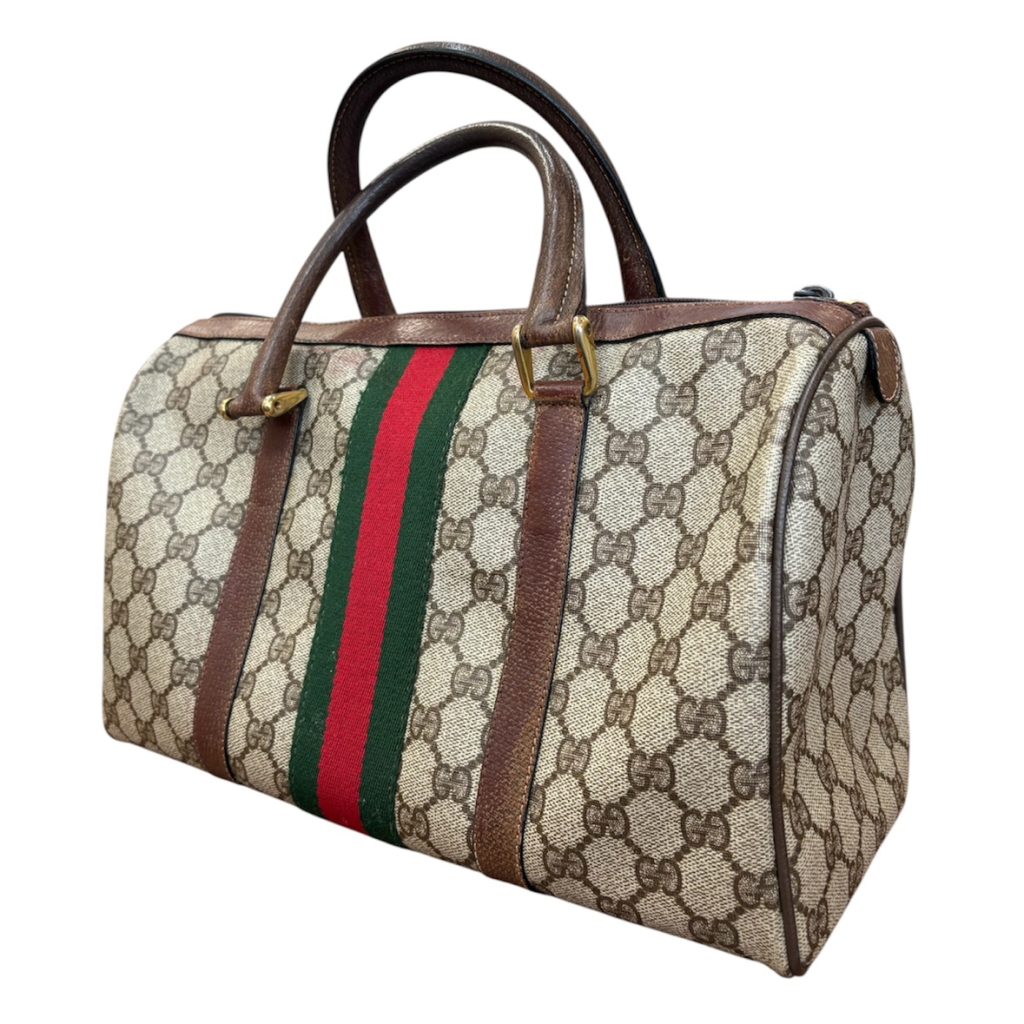 【GUCCI (グッチ)】オールドグッチ・ボストンバッグ (ジャンク)