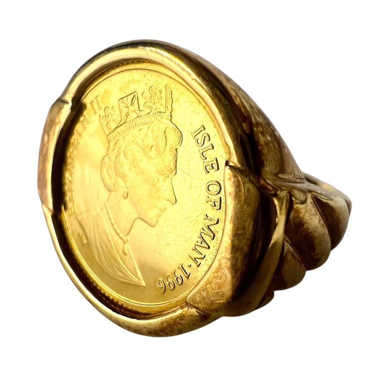 K18 18金 750 エリザベス2世 リング(1996年)