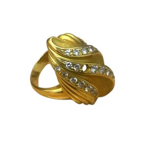 K18 18K 18金 750 ダイヤモンド付きリング