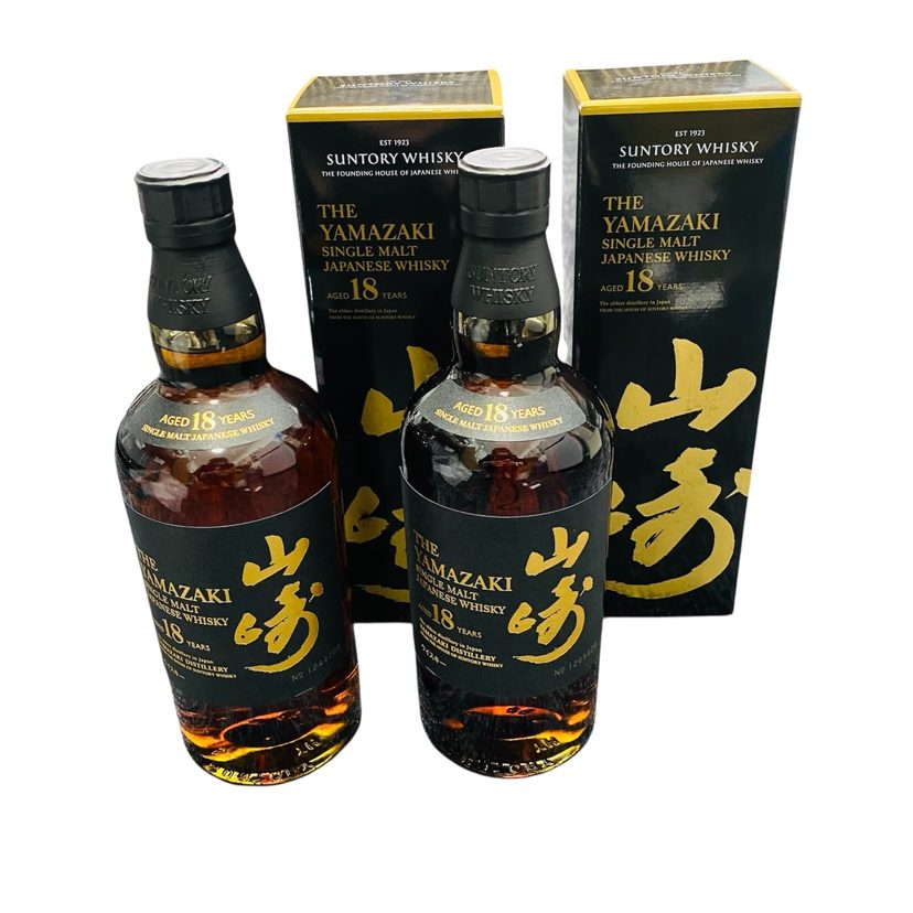 【山崎18年】ジャパニーズウイスキー・お酒・完備品