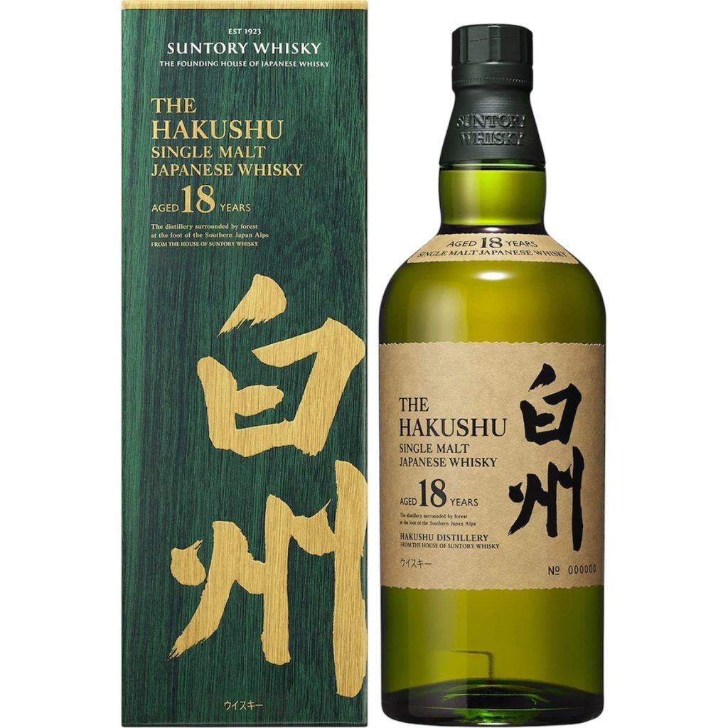 サントリー シングルモルトウイスキー 白州18年 箱付き