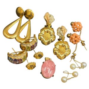 K18　イヤリング　ピアス　石あり　まとめ