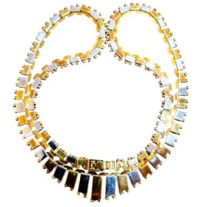 K18＆Pt850 ハーフコンビ ネックレス