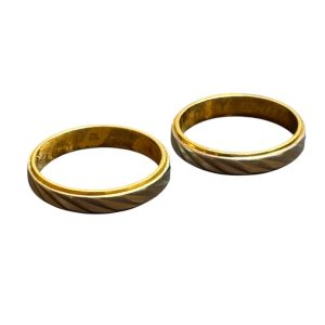 K18 Pt900 ハーフリング ペアリング