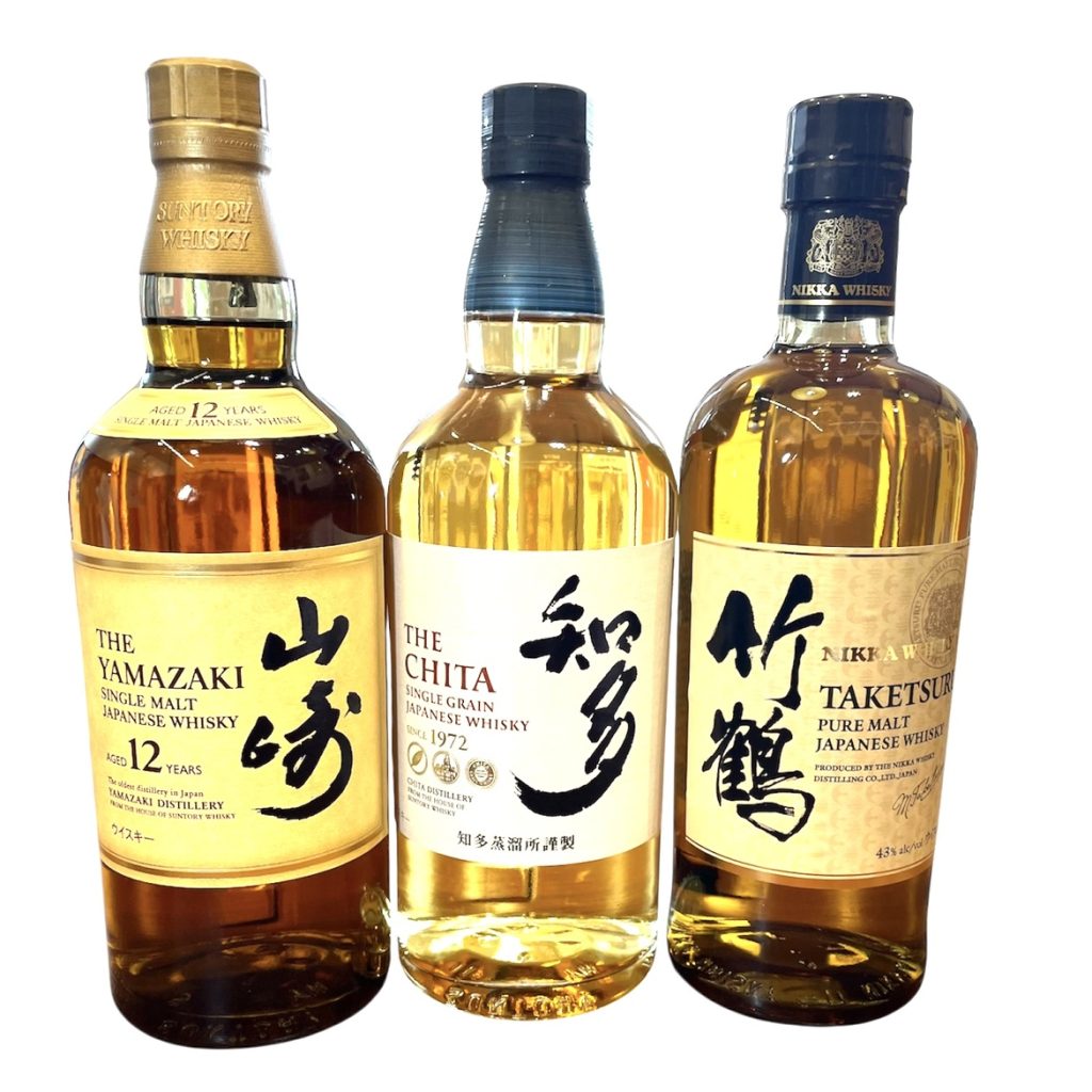 山崎12年と知多、竹鶴　三本まとめ　(ジャパニーズウィスキー)