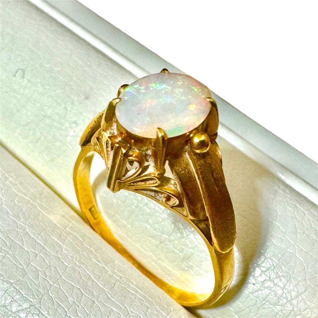 K18 18金 オパール リング アクセサリー