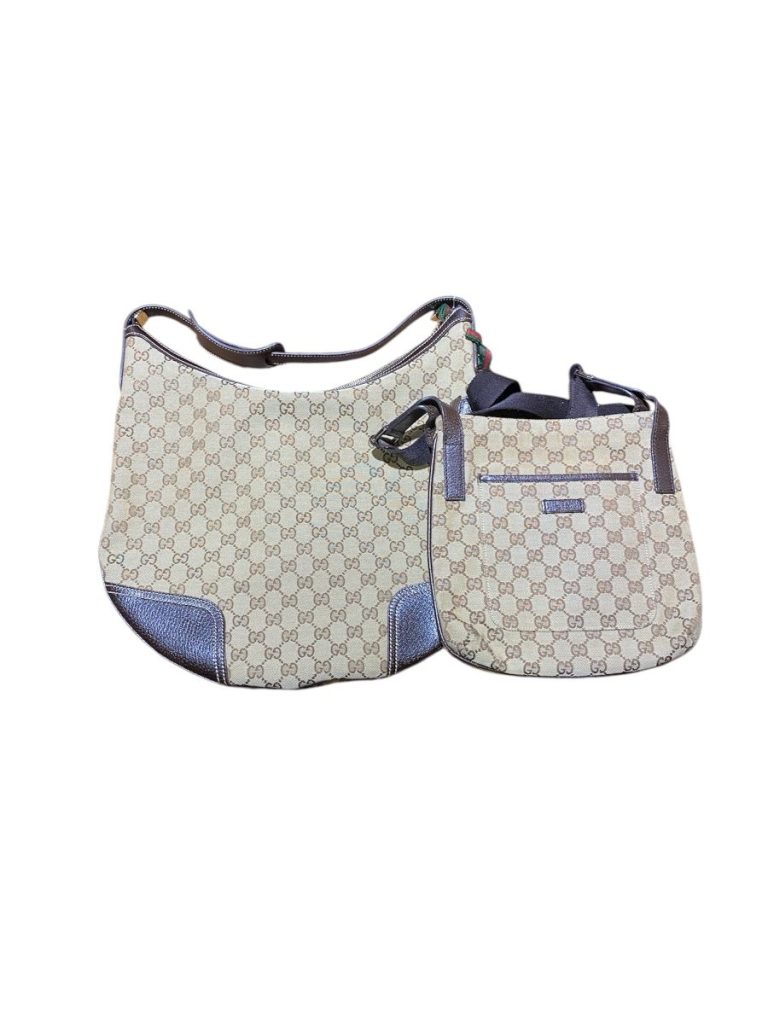 【GUCCIバッグ】グッチ・GGパターンショルダーバッグ・GGキャンバス・ホーボーバッグ・ブランドバッグ