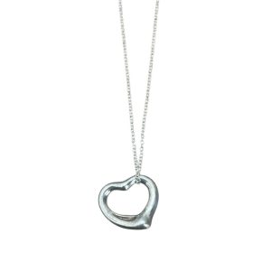 TIFFANY&Co.ティファニー オープンハート ネックレス シルバー