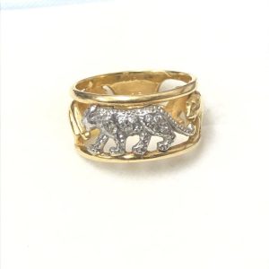 K18 Pt900 コンビ リング