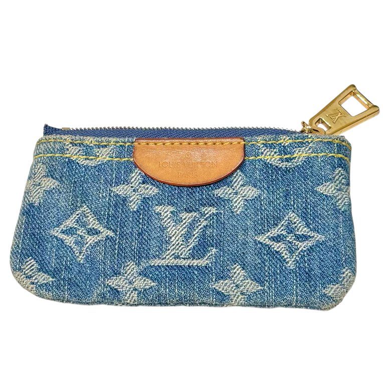 ルイヴィトン(Louis Vuitton) モノグラム・デニム カードキーケース ポシェット・クレ