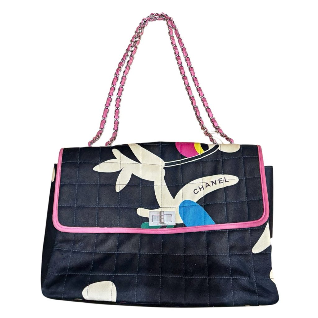 シャネル(CHANEL) 2.55ライン チョコバー Wチェーンバッグ