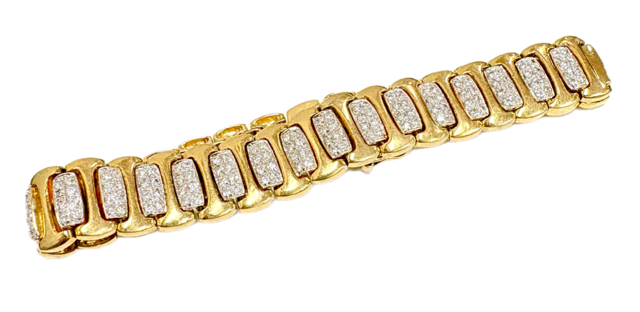 ブレスレッド 腕輪 アクセサリー 金 K18 18金 宝石 ダイヤモンド