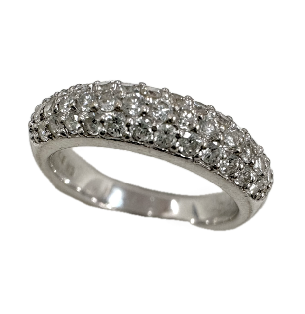 指輪　リング　アクセサリー　金　K18　18金　ホワイトゴールド　宝石　ダイヤモンド