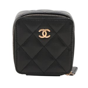 ⭐️レア⭐️シャネル　アイコンライン　二つ折り財布 Wホック　黒 CHANEL シャネル アイコンライン 二つ折り財布 財布 黒 ココ