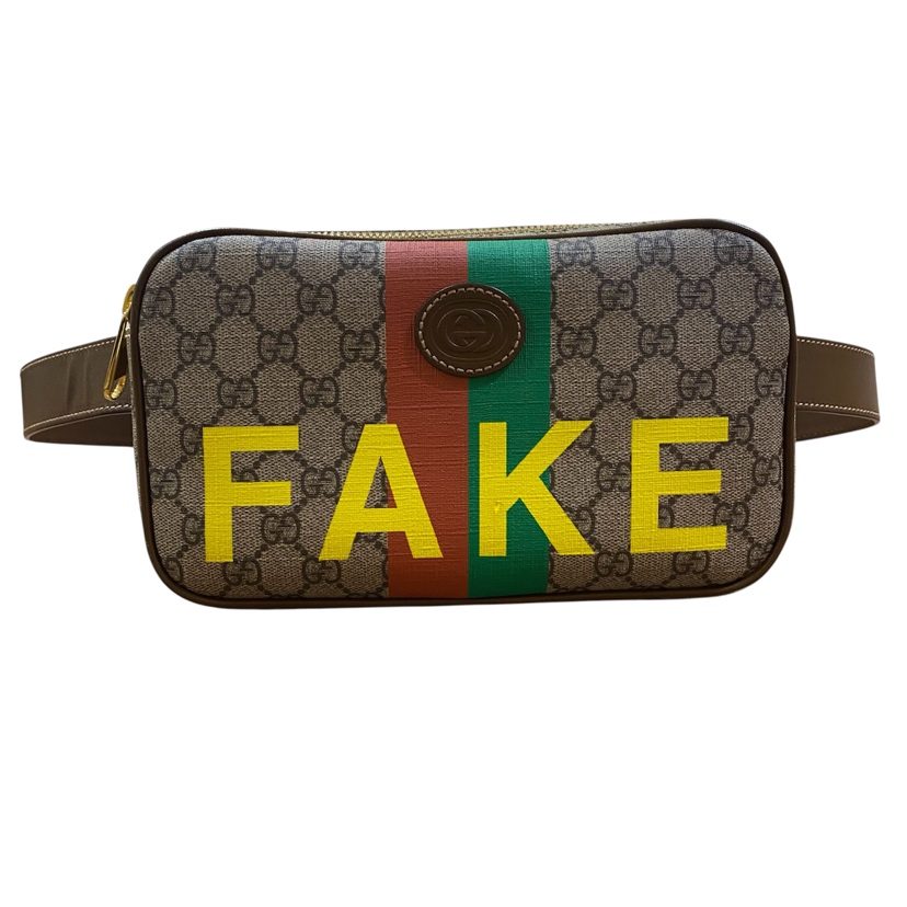 【GUCCI】グッチ・GGスプリームキャンバス・フェイクノットプリント・ブランドバッグ・ボディバッグ