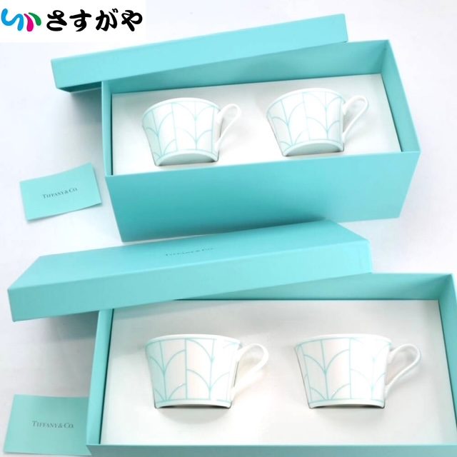 TIFFANY ティファニー ウィートリーフ カップ＆ソーサー セット ブランド食器