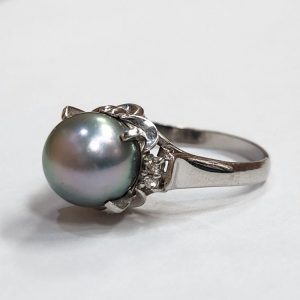 Pt900パールリング|前橋市天川大島町